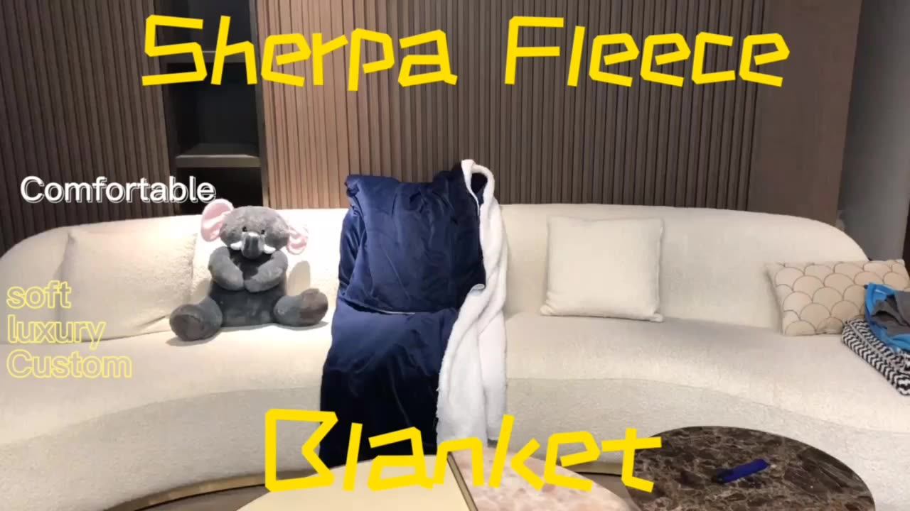 Ecofriendly Soft And Cheap Custom Fleece Blanket With Logo For