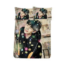 BTS Min Yoongis bed sheet and quilt cover BTS bedding student dormitory sheet and quilt cover for girls single 1 2m