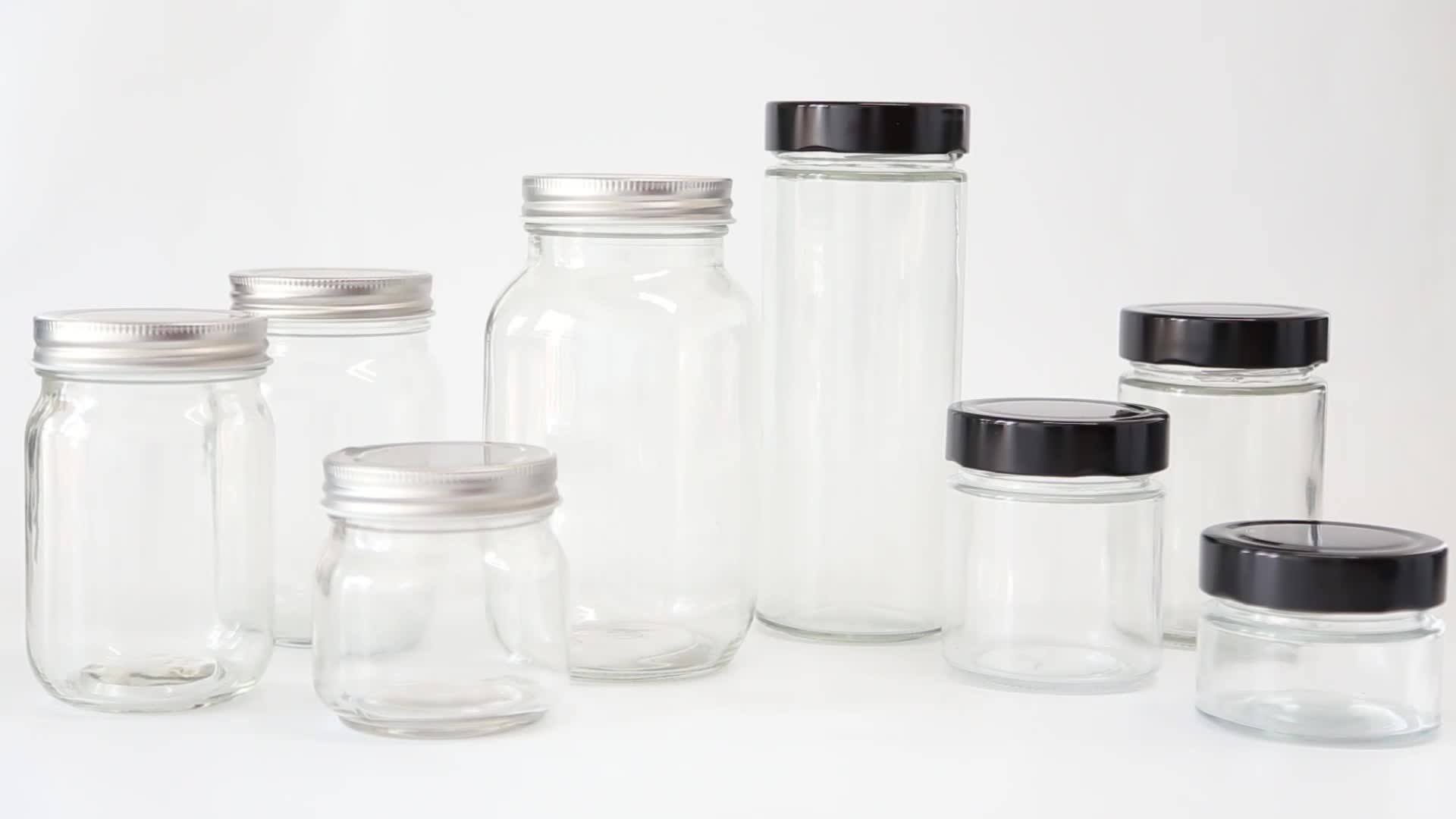 Round 106ml 212ml 314ml Straight Sided Ergo Glass Jars For Honey With