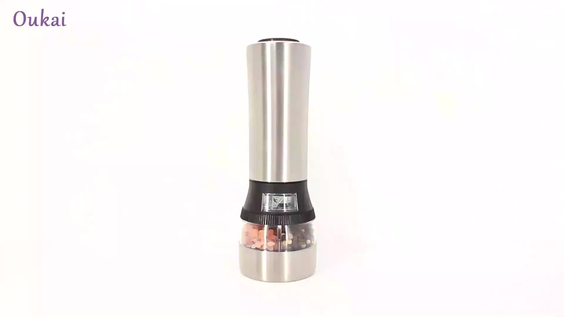 2 In 1 Dual Combo Electric Salt Pepper Grinder Buy Electric Combo