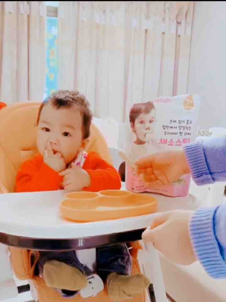 Baby cookie puff strips Korean Babe Bulo infant sugar-free rice cake strips 7 months 30g non-food molars