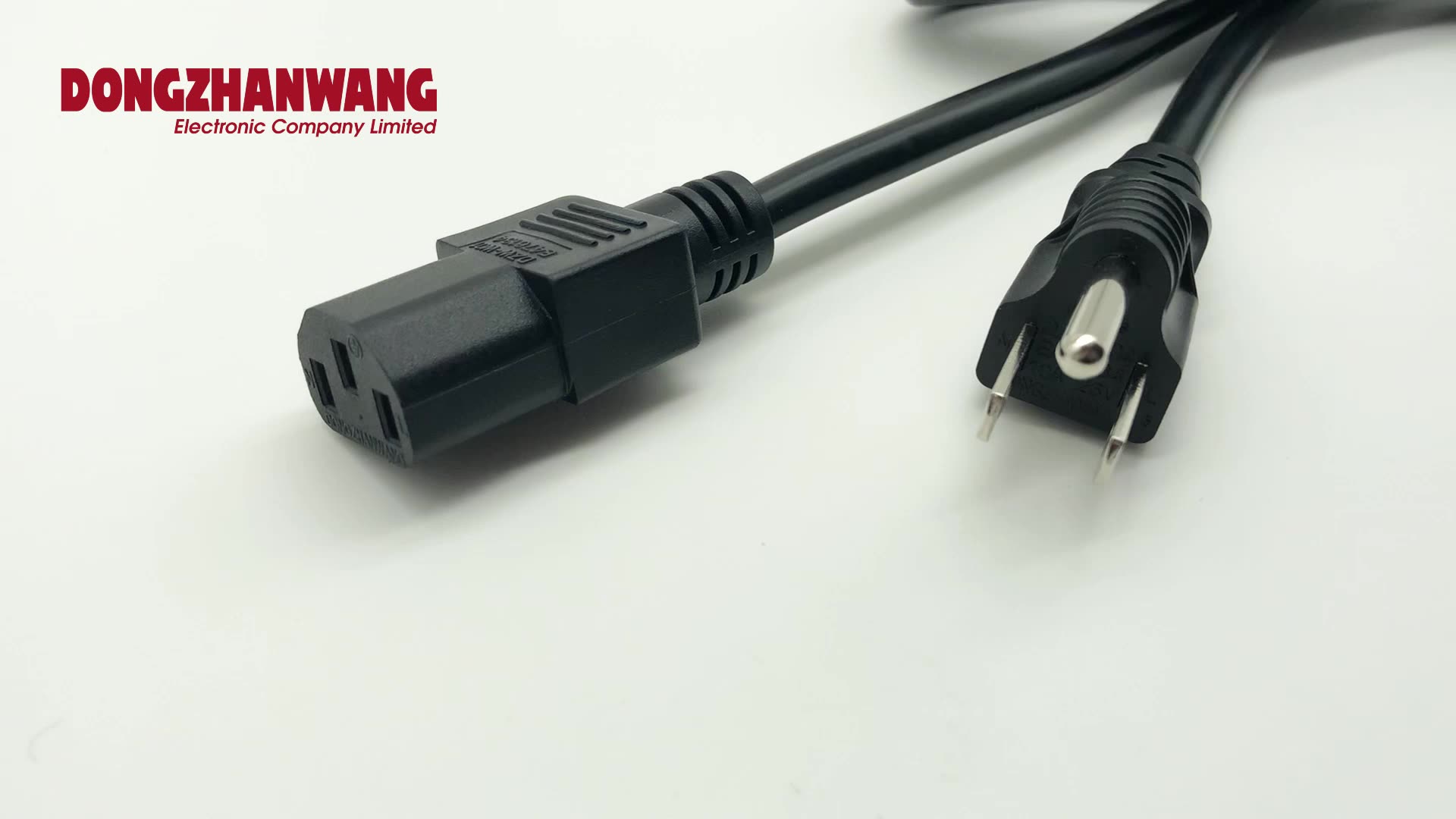 Hot Selling 6ft 3 Pin Sjt/sjtw 18awg/3c 14/16/18 Awg Black Pvc Cable