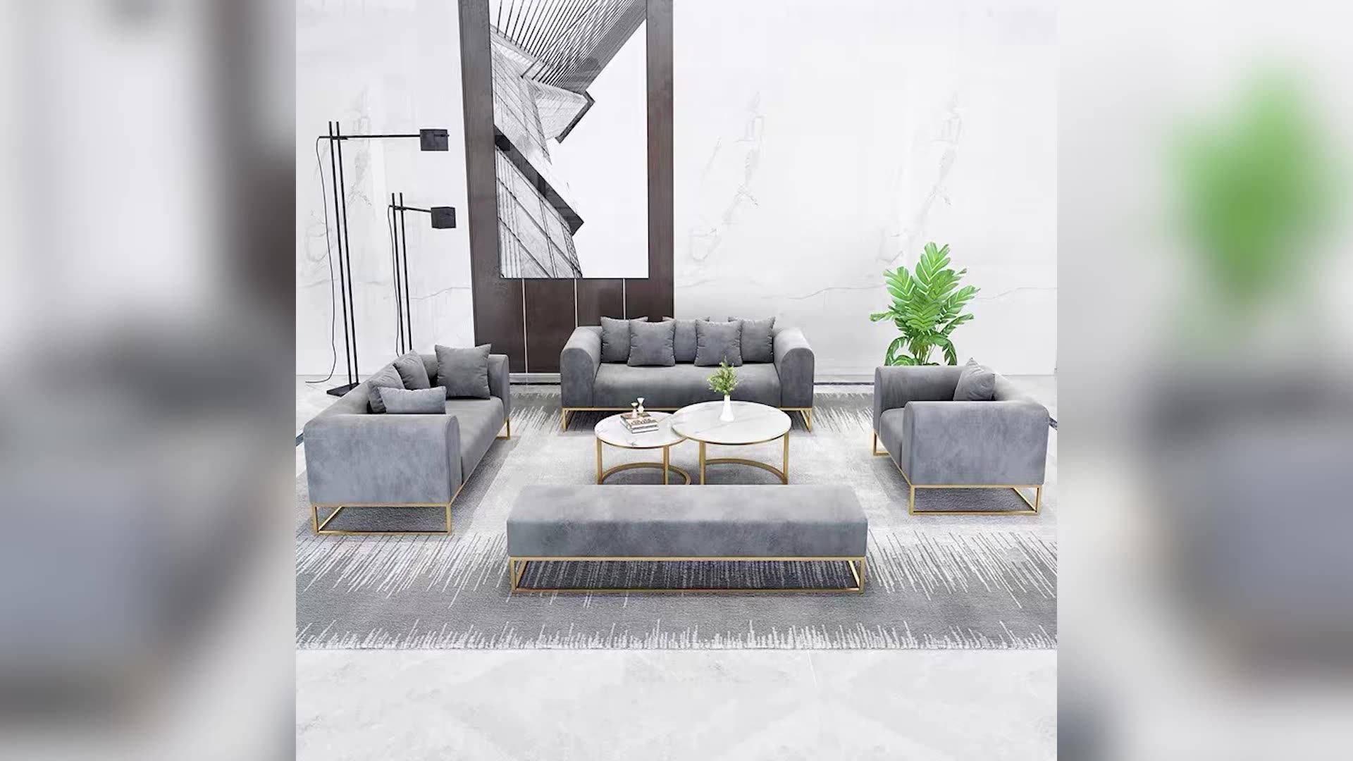 2021 High End Nordic Luxury Modern Comfortable Sofa Set Metal Frame Living Room Sofas Buy