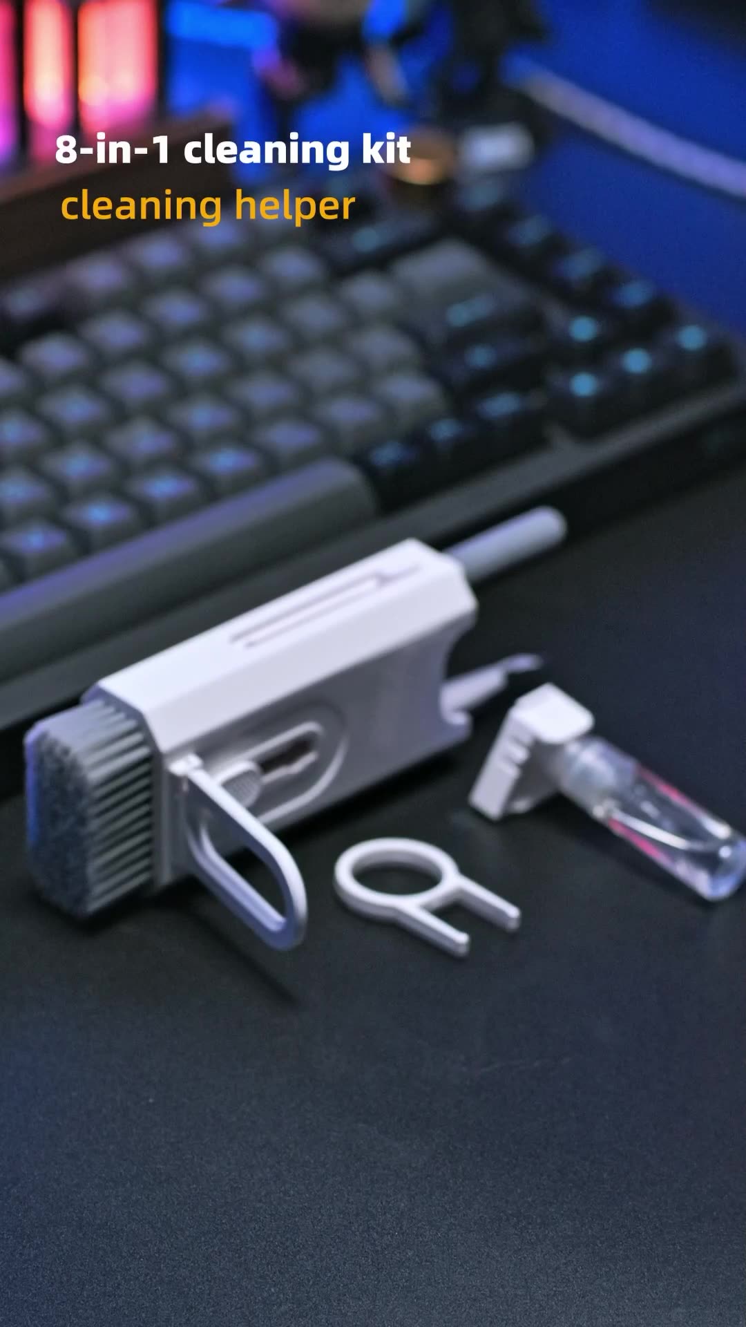 Great Roc 8 In 1 Computer Keyboard Cleaning Brush Kit Multi Functional