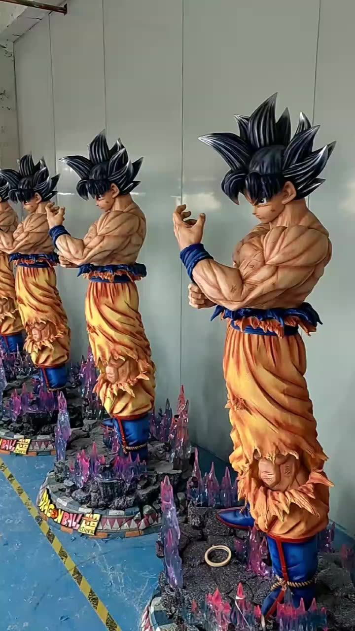 Customized Life Size Goku Fiberglass Japanese Anime Resin Dragon Ball