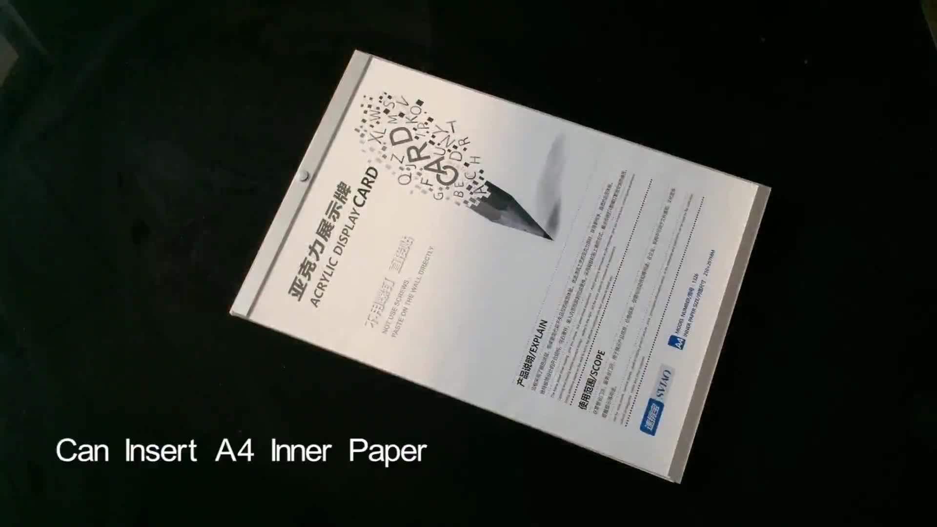 Acrylic Elevator Wall Hanging Sign Holder Insert Silver Magnets Glue ...