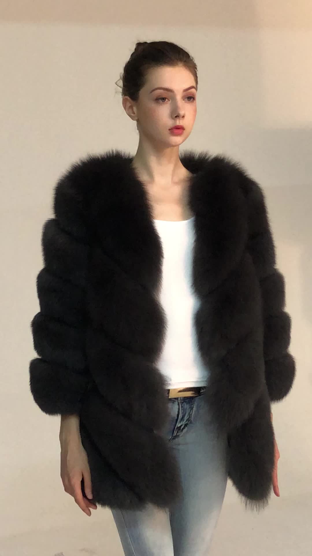 Real fur coats for women rabbit fur coat natural rabbit