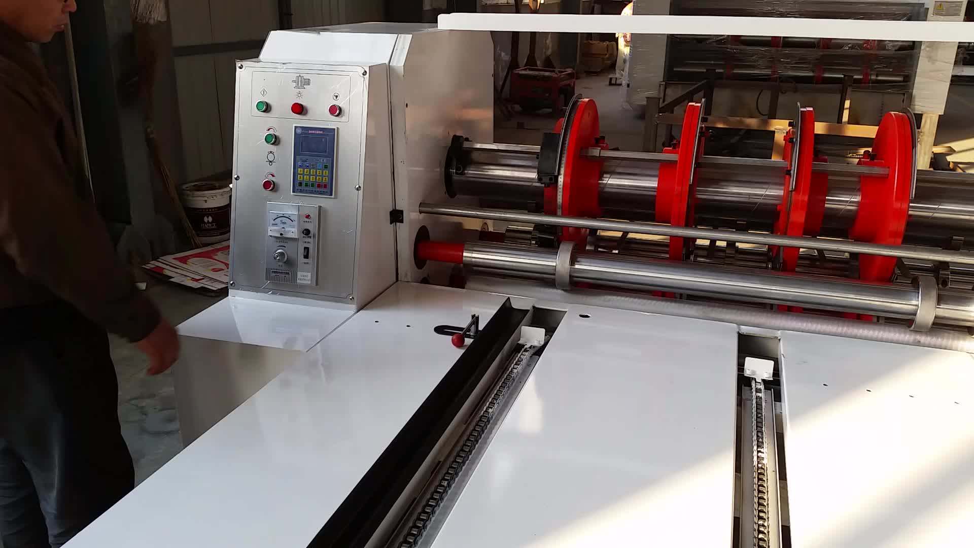 Semi Automatic Feeder Slitter Creaser Cutter Corner Carton Box Machine ...