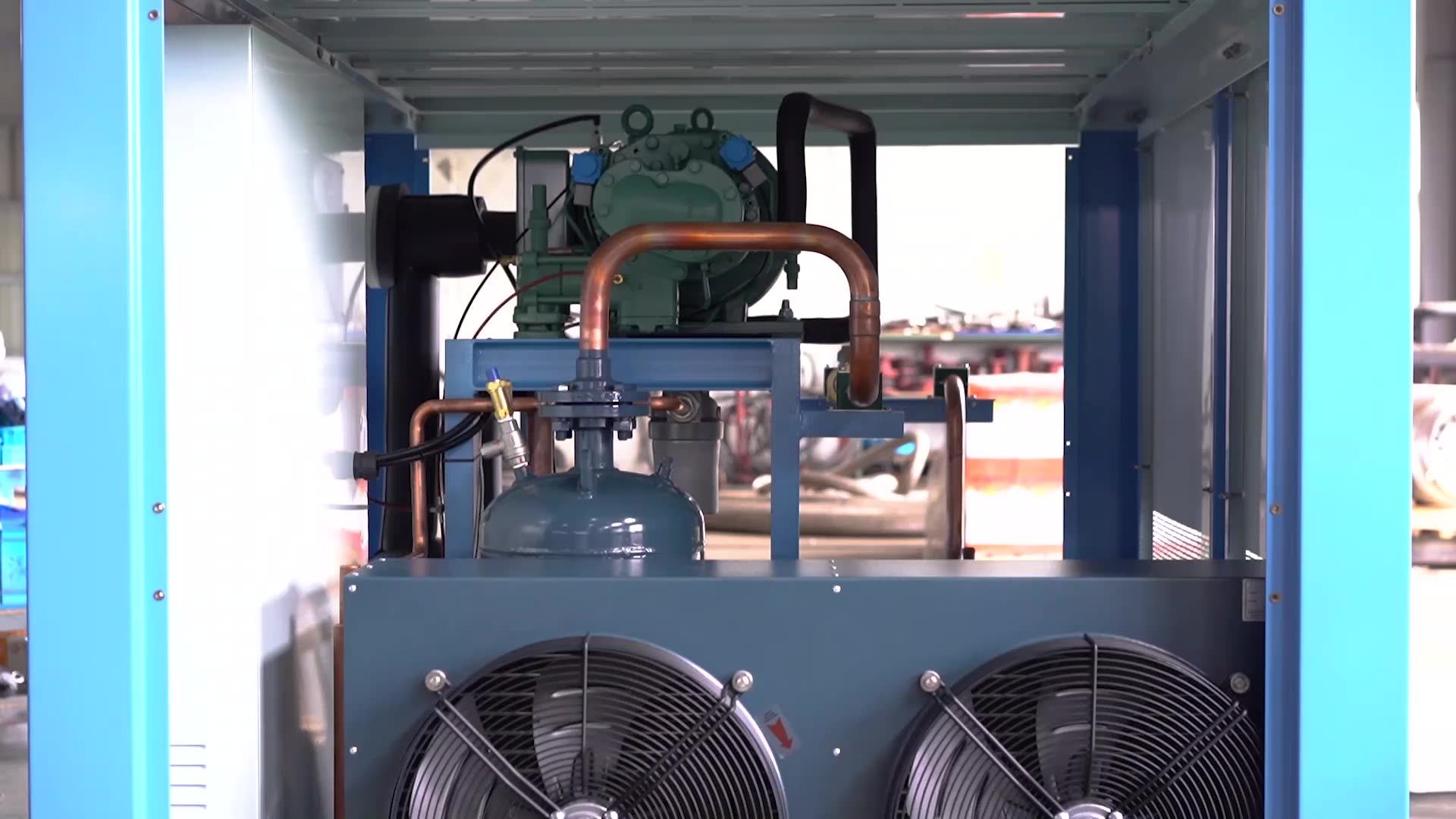 Open Type 7hp Low Temperature Condensing Unit Diagram Refrigeration