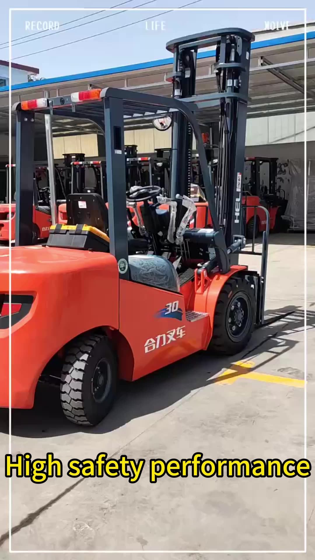 Heli Forklift Cpcd50 Clamp Forklift Diesel Triplex 2.5 Tones 3t