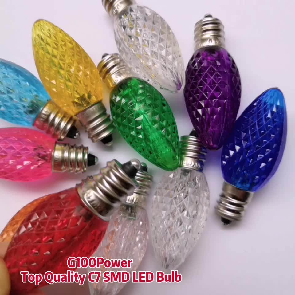 Top Viewing Led Christmas Light Bulb C7 Replacement Bulbs E12 Sockets