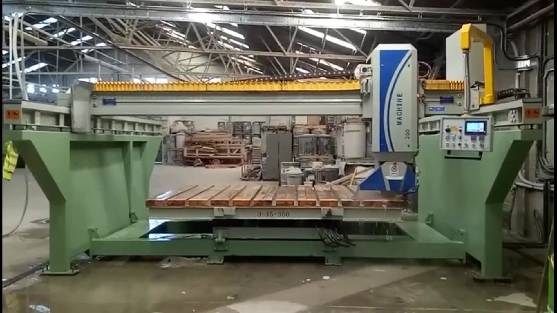45 Degree Cut Natural Stone Cutting Machines Integrated Bridge Cutting