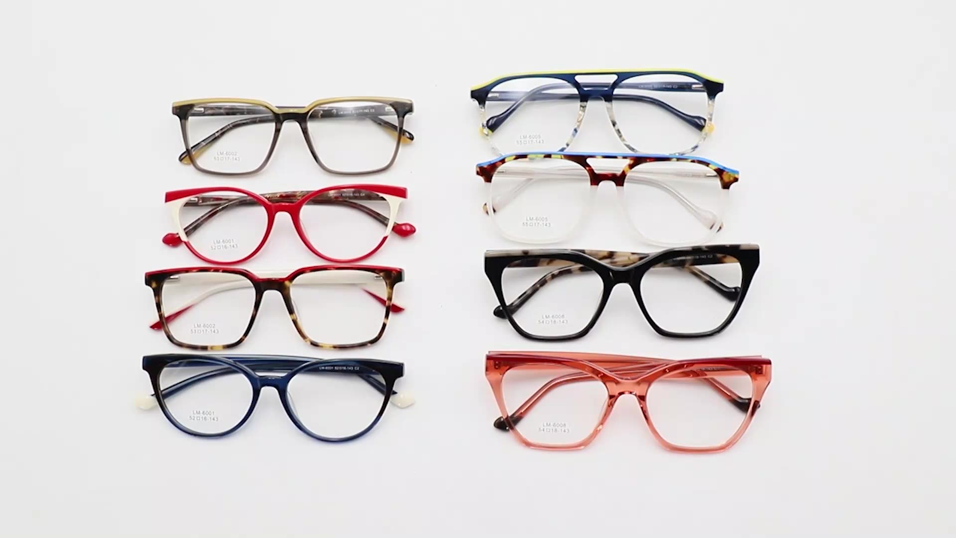 Iulm6030 Luxury Cat Eye Optical Glasses Laminated Acetate Eyewear