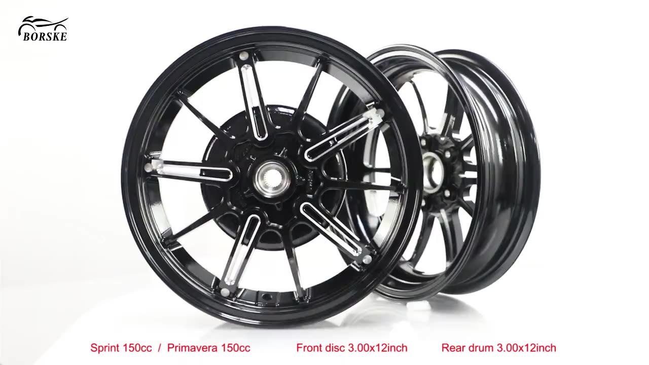 New Arrival 3.00x12 Inch Casting Rim Motorcycle Rim Scooter Wheel Rim