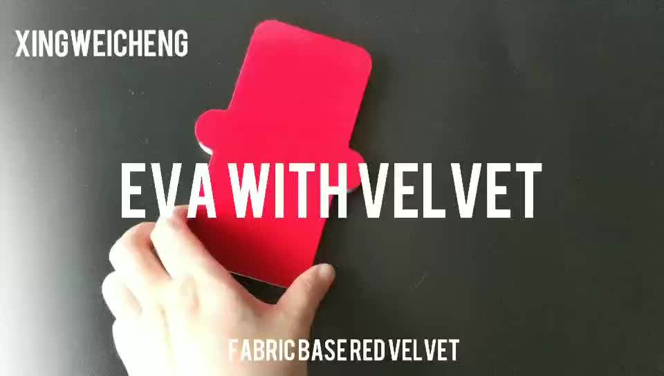 Luxury Custom Cut Out Eva Foam Inserts Covered With Velvet Cardboard