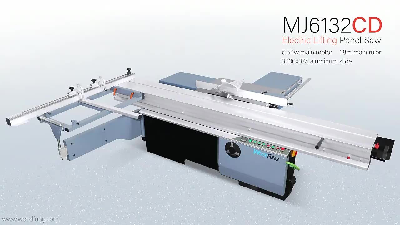 Woodworking Machine Sliding Table Saw for Wood 45/90 Degree Dust