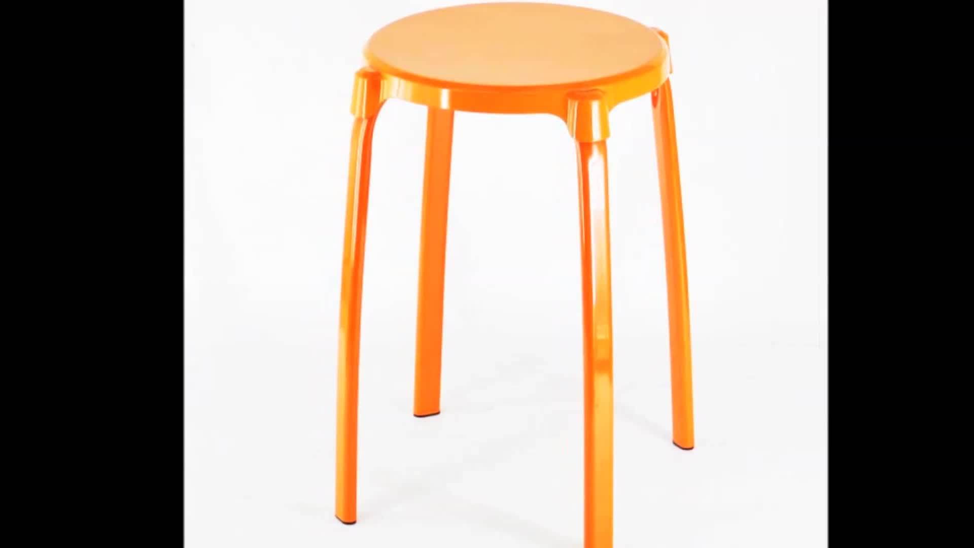 Bright Orange Stool - Stools Item