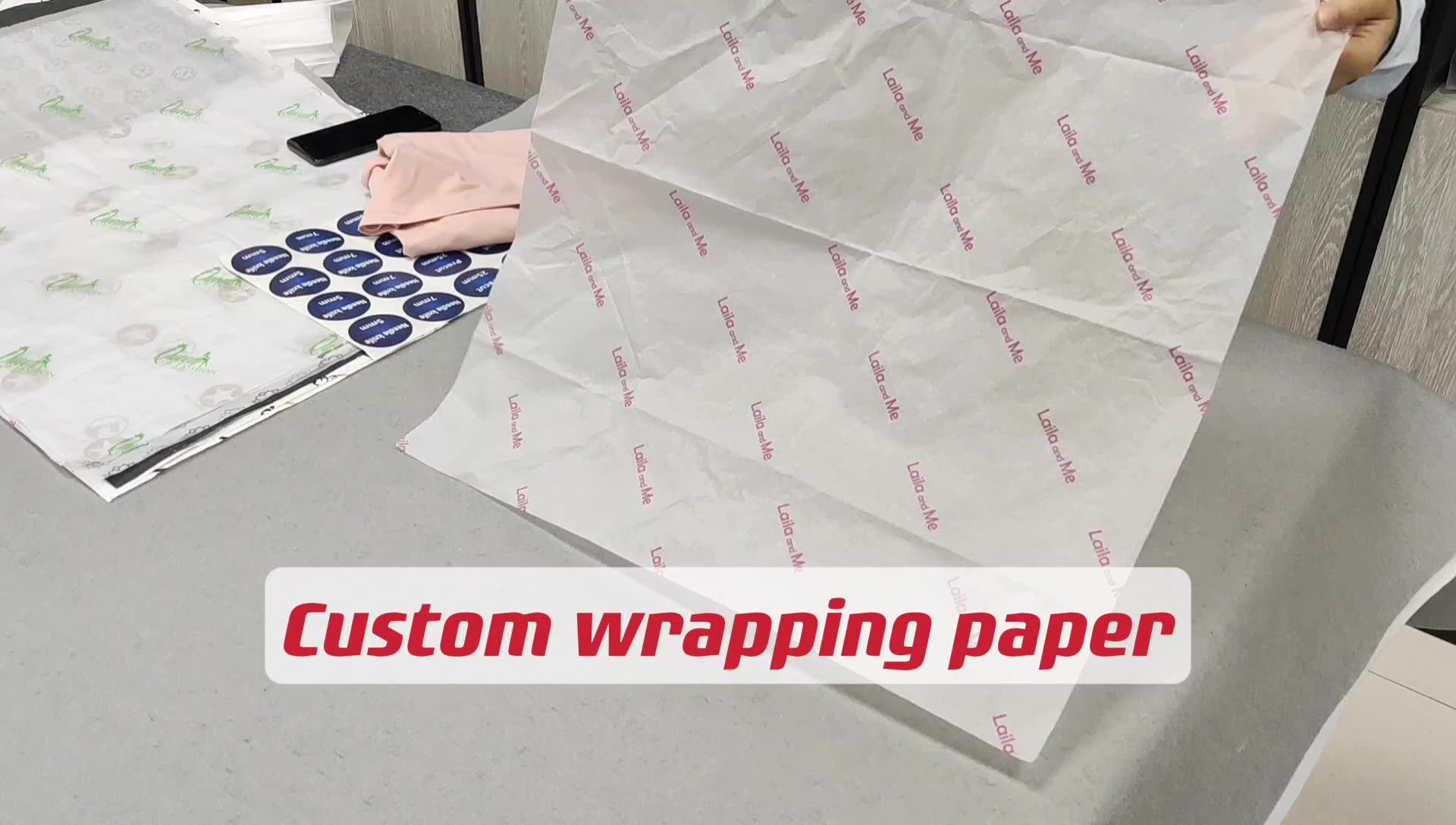 Custom Printed New Design Gift Tissue Paper Wrapping Paper Packaging Clothing Tshirt Tissue