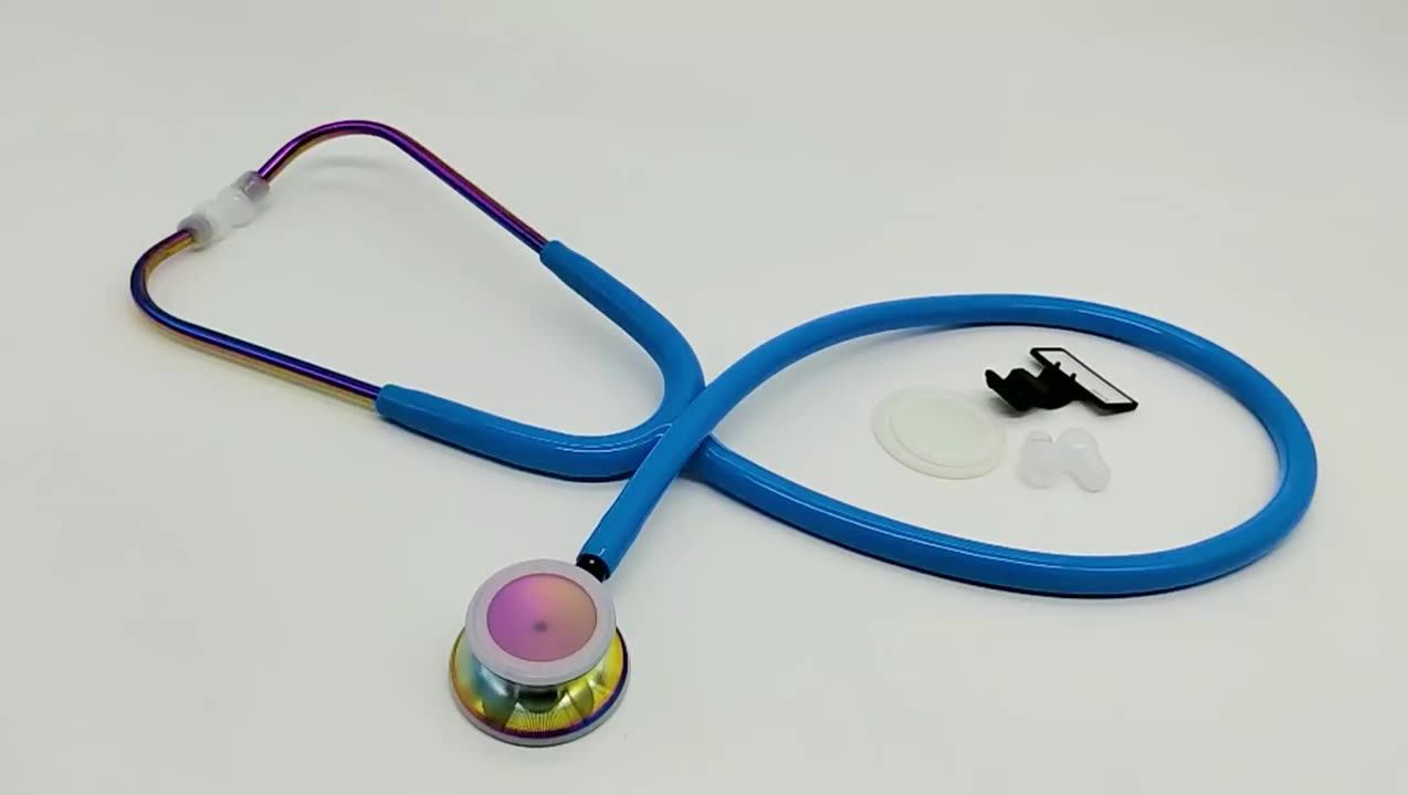 Manufacturer High Quality Golden Stetoscope Medical Estetoscopio,Double