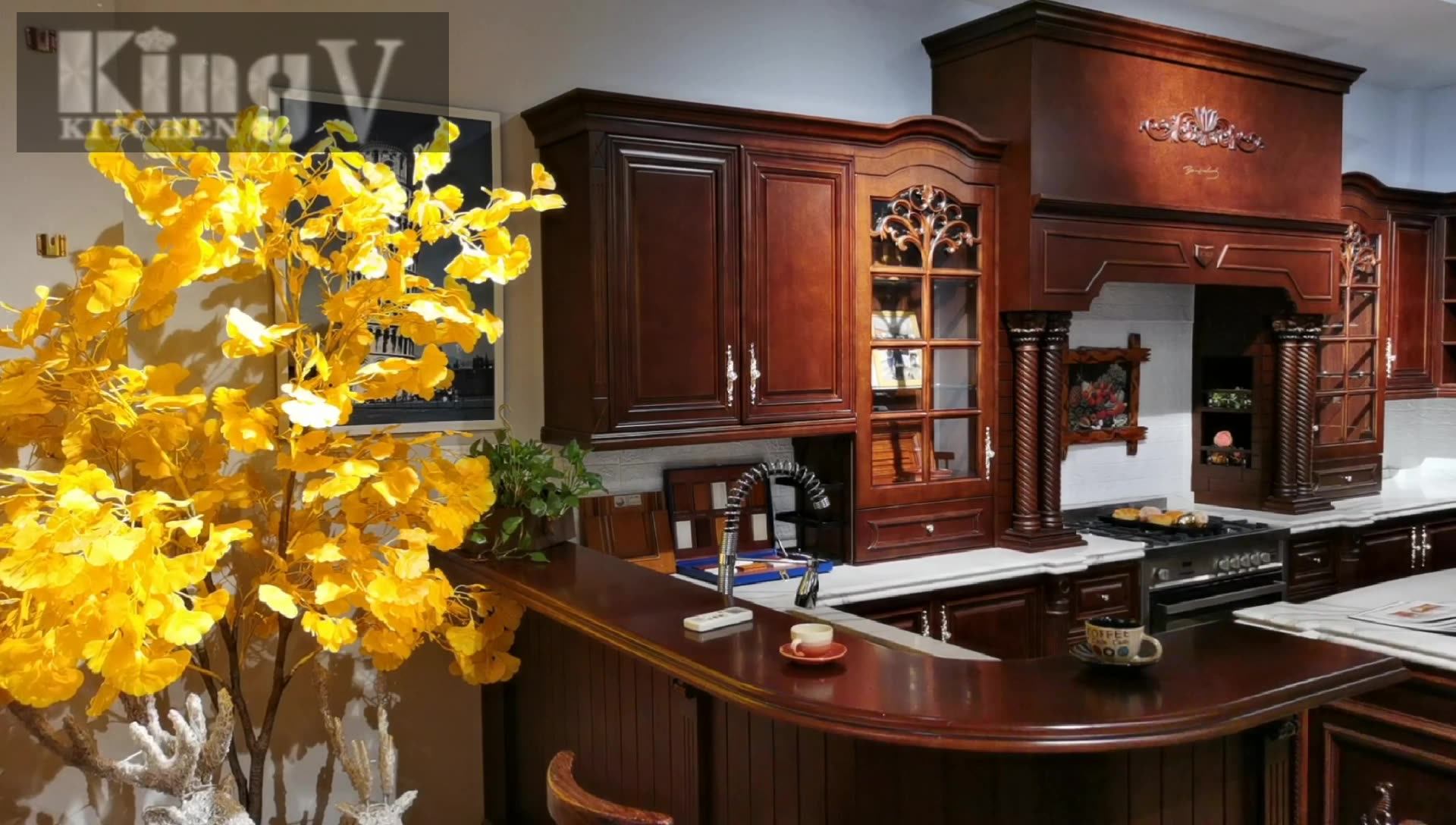 Kingv Customize Classic Style Vintage Solid Wood Furniture