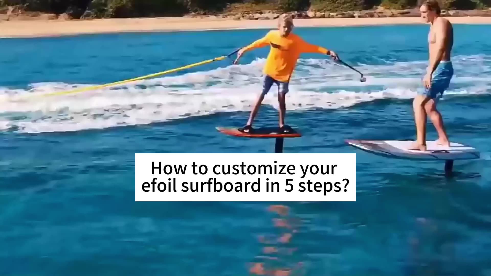 Ocean Waters Wakeboard Electric Hydrofoil Efoil Board Carbon Fiber Foil