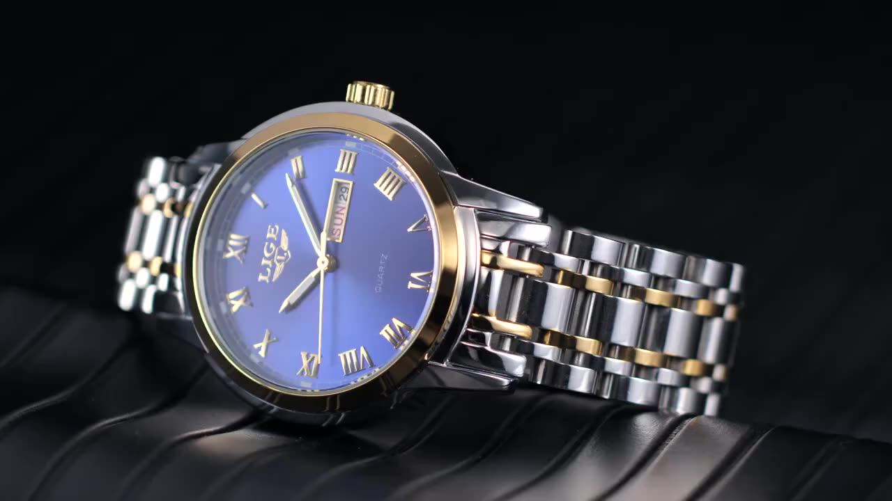 Relogio LIGE 9846 Fashion Sport Quartz Watch for Men