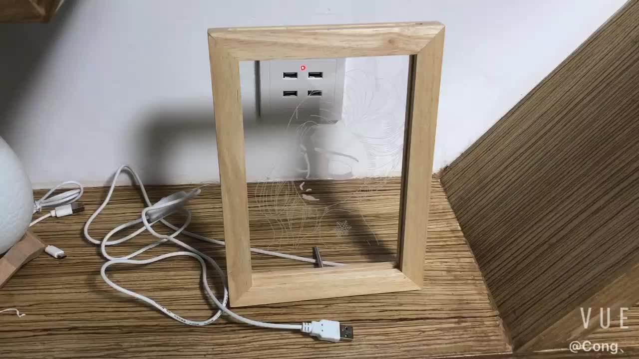 Design Photo Frame Lamp Creative 3d Frame Wooden Photo Frame Lamp Buy