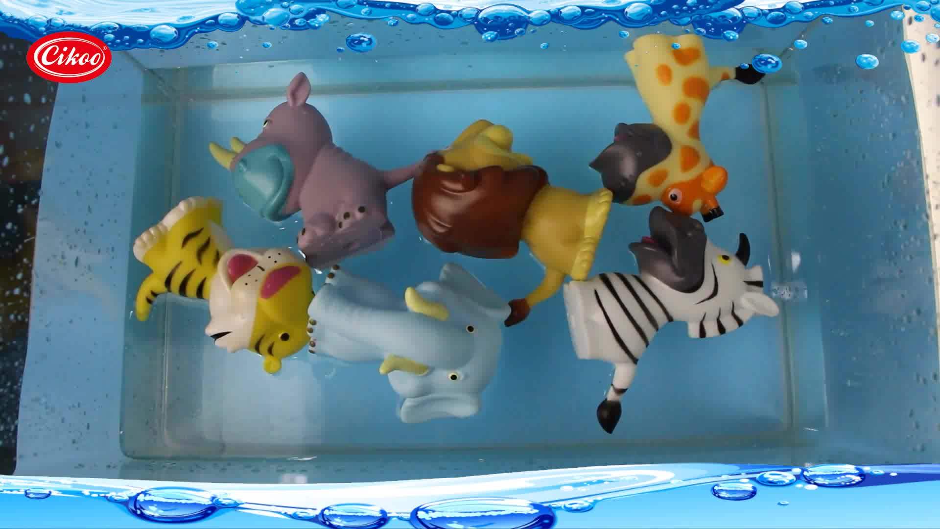 Soft Mini Lovely Animal Shape Rubber Bath Toy Baby Blue Kangaroo Lion