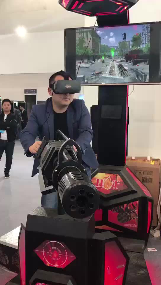 Hot Selling Gatling Gun Shooting Arcade Game Machine Virtual Reality 9d