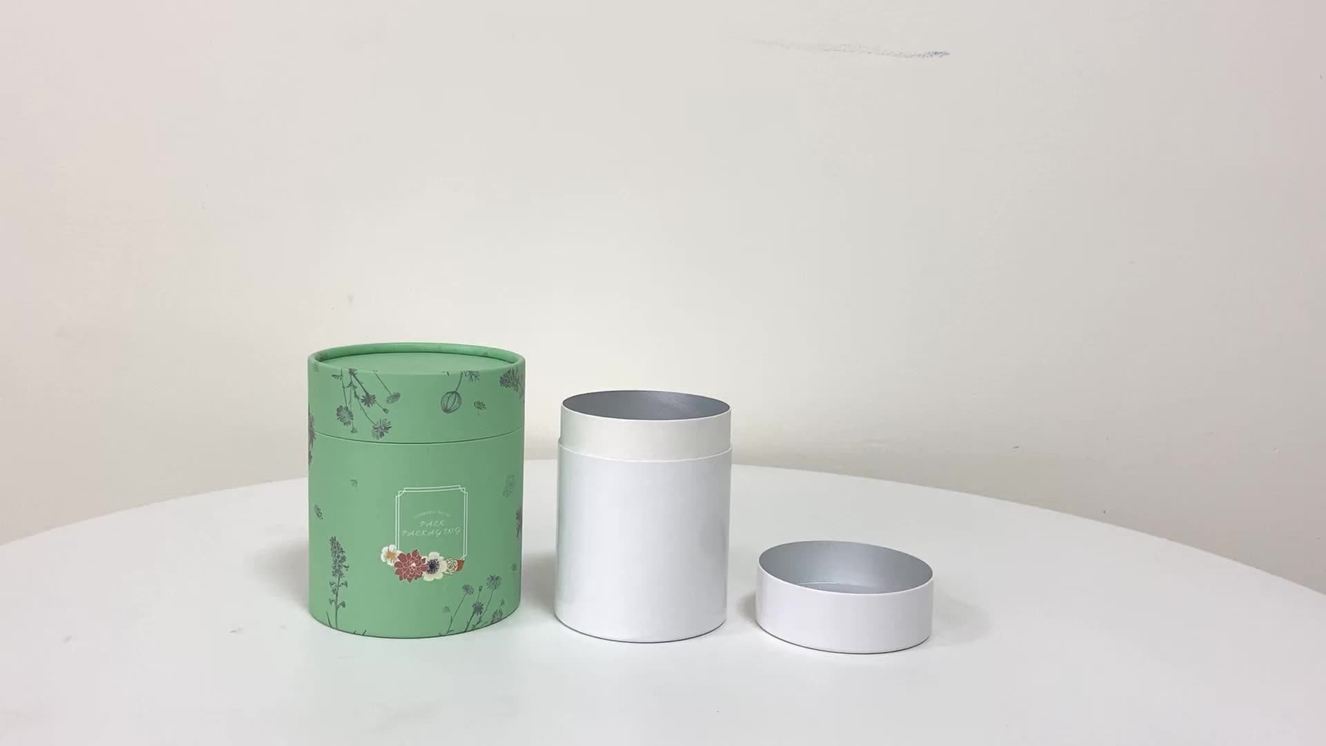 Recyclable Food Grade Kraft Cardboard Protein Powder Paper Tube