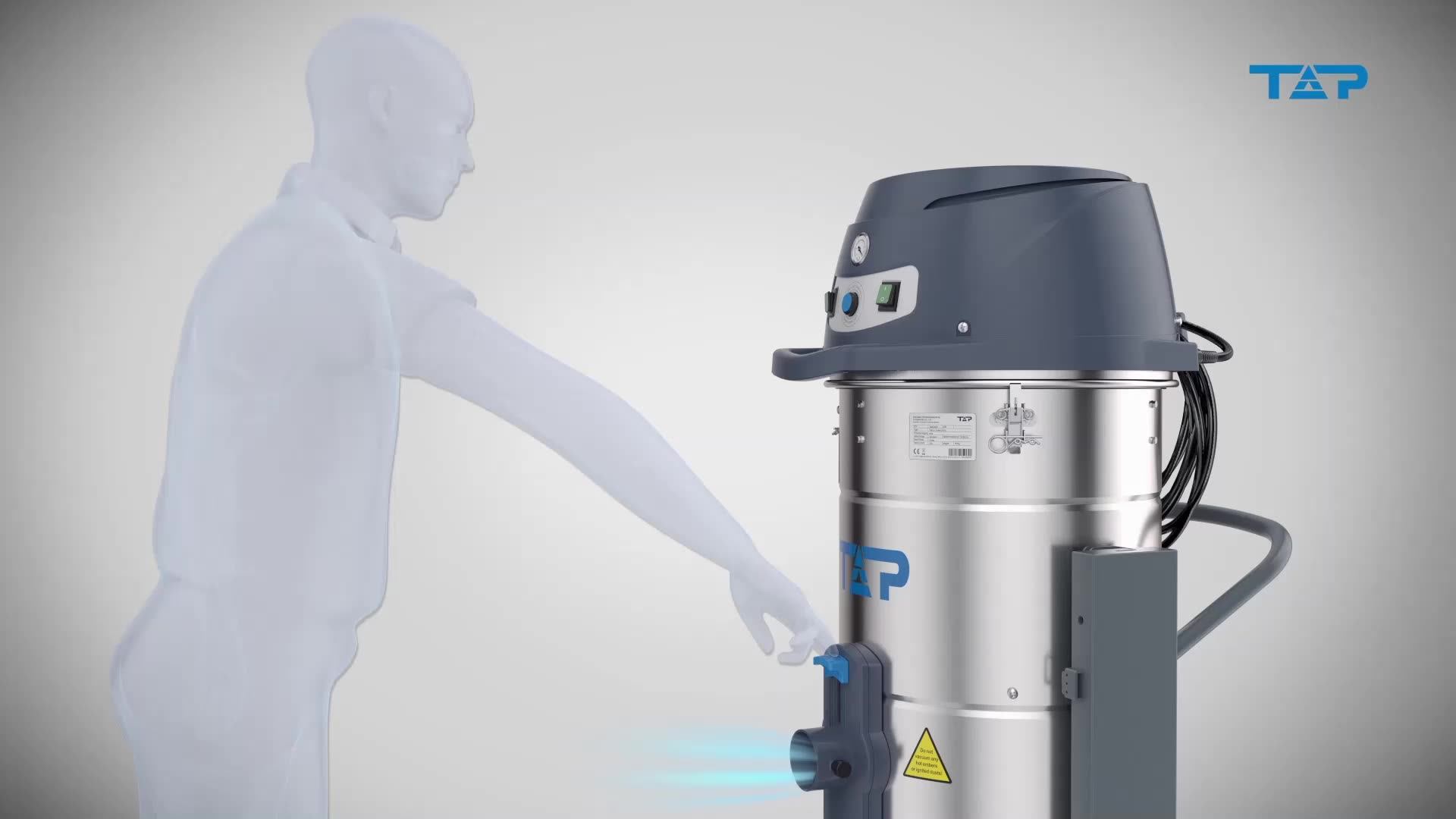 Top Tne3 Series 2.4kw Powerful Cyclone Wet Dry Industrial Vacuum