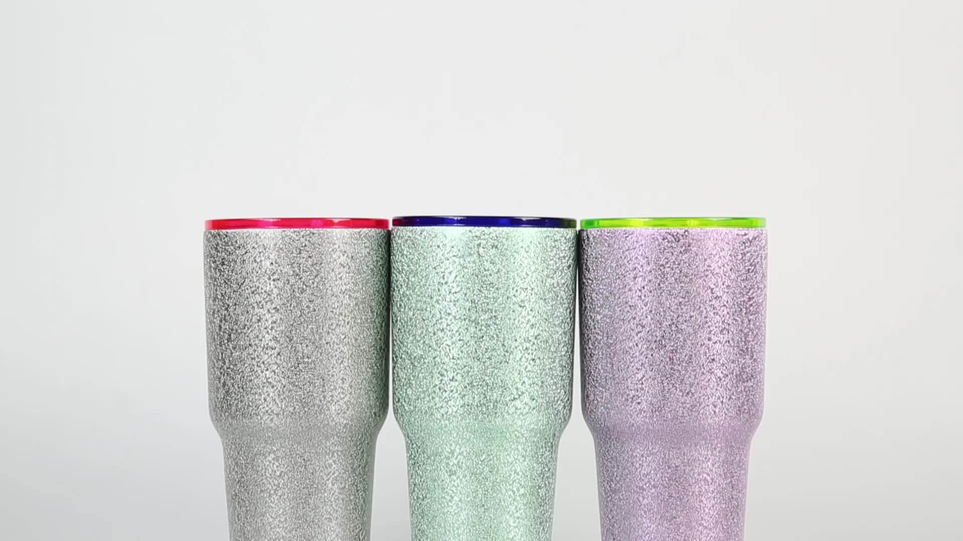 Vacuum Insulated Tumbler 30oz Double Wall Stainless Steel Car Tumbler