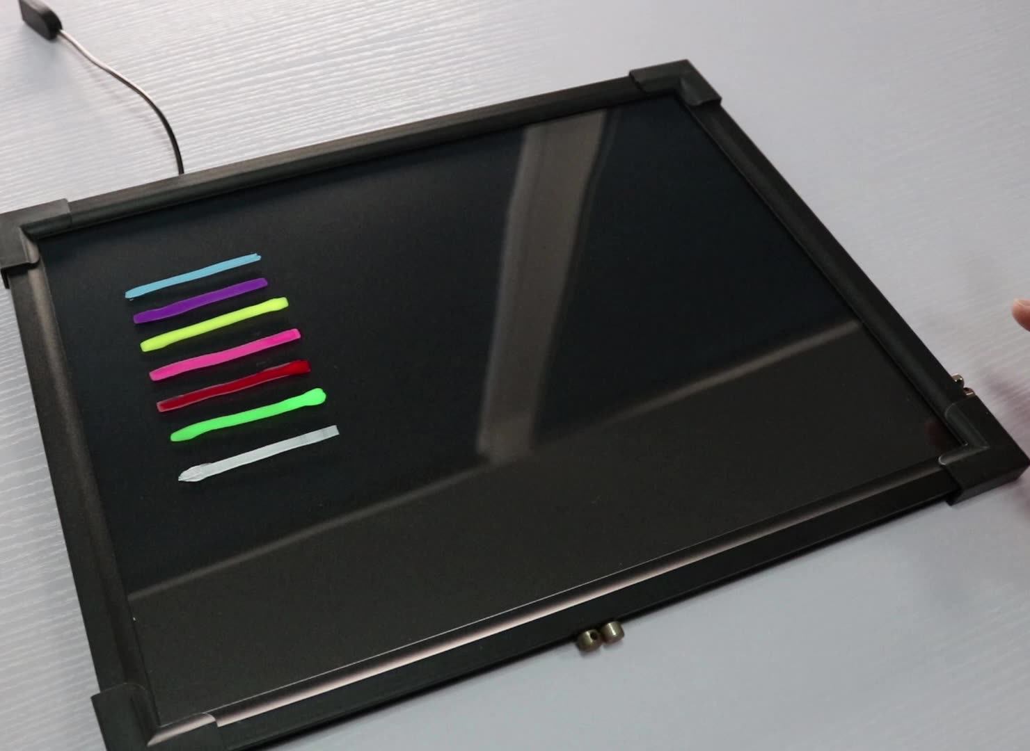 8 Vivid Colors Wet Erasable Liquid Chalk Marker 6mm Nib Multcolor Led