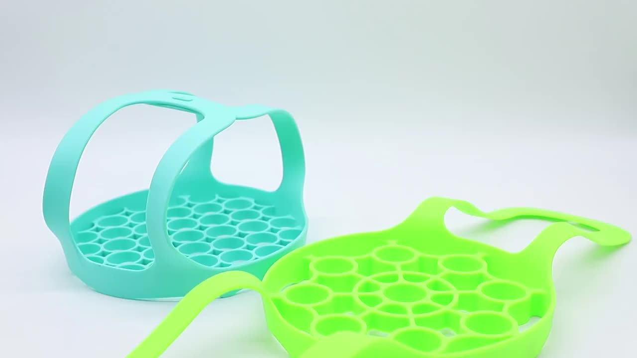 Silicone Egg Rack Steamer Rack Trivet With Handles Holds