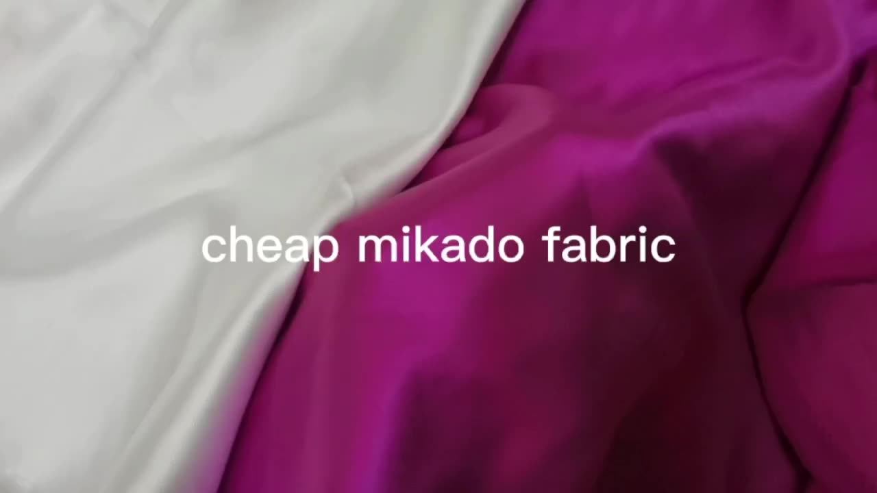 Wholesale Bridal Satin Mikado Fabric For Wedding Dresses Silk Mikado