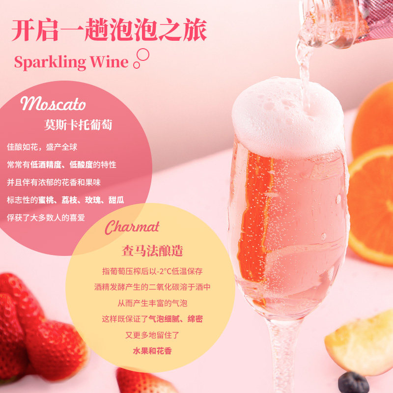 爱之湾甜起泡葡萄酒：西班牙原瓶进口，开启浪漫气泡盛宴！-起泡及香槟葡萄酒-淘宝好物网