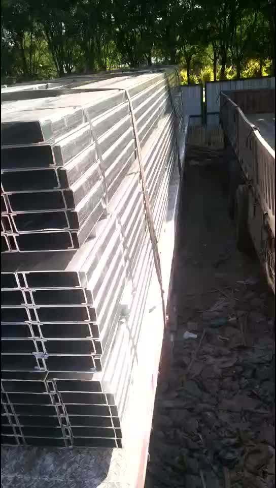 Q235 Ss400 Gi C Channel Weight Hot Dipped Galvanized C Steel Profile 