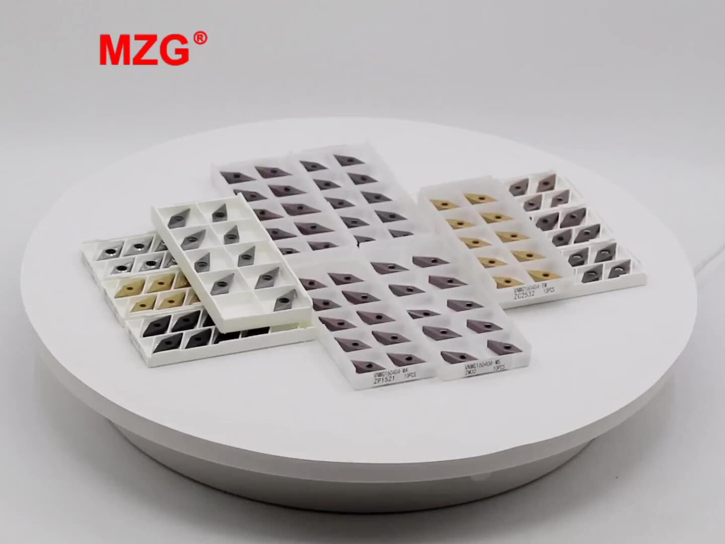 MZG 10pcs VBMT 160404 160402 ZP152 ZM30 ZC32S ZN60 Carbide Insert