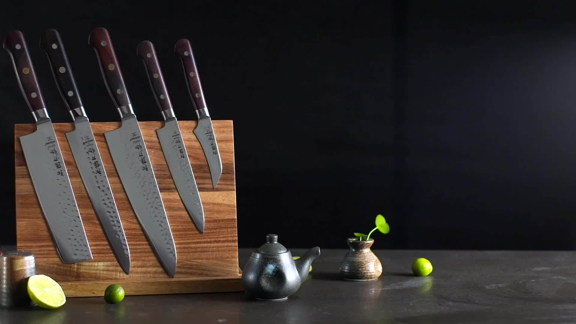 6 Pcs Highend Japanese Damascus Steel Kitchen Knife Set Buy Chef