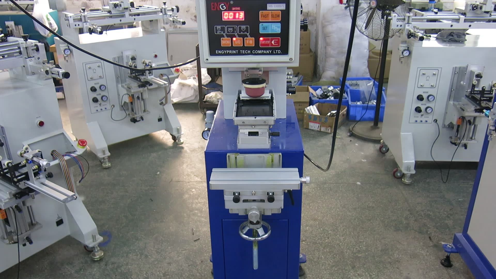 Boxing Gloves Tampo Pad Printing Machine /1 Color Box Set Pad Printer