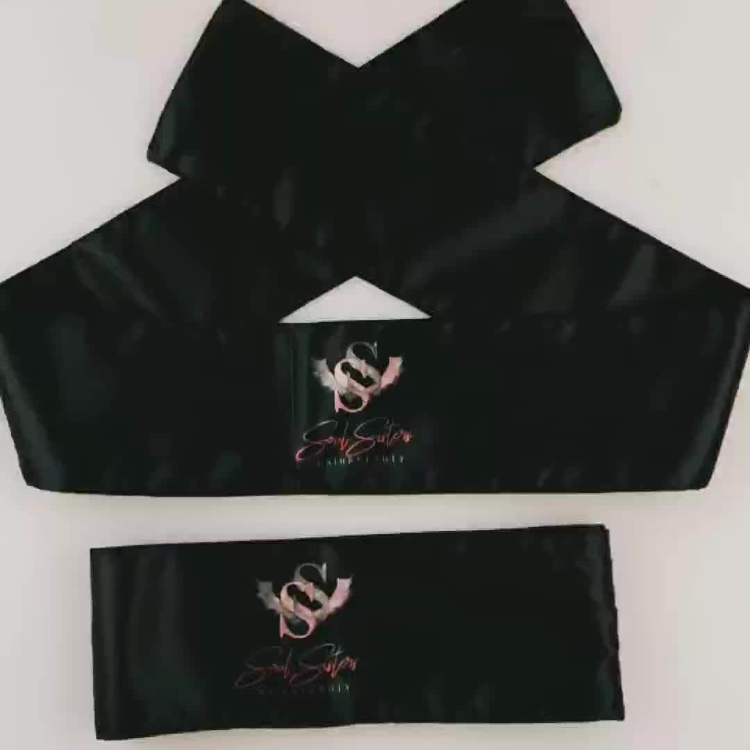 Unimbus Custom Satin Silk Hair Band Soft Headband Edge Wraps For Women