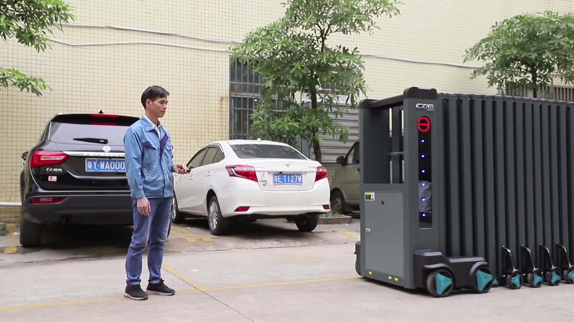 Luxury Wrought Iron Driveway Retractable Scissor Gate Motor Automatic