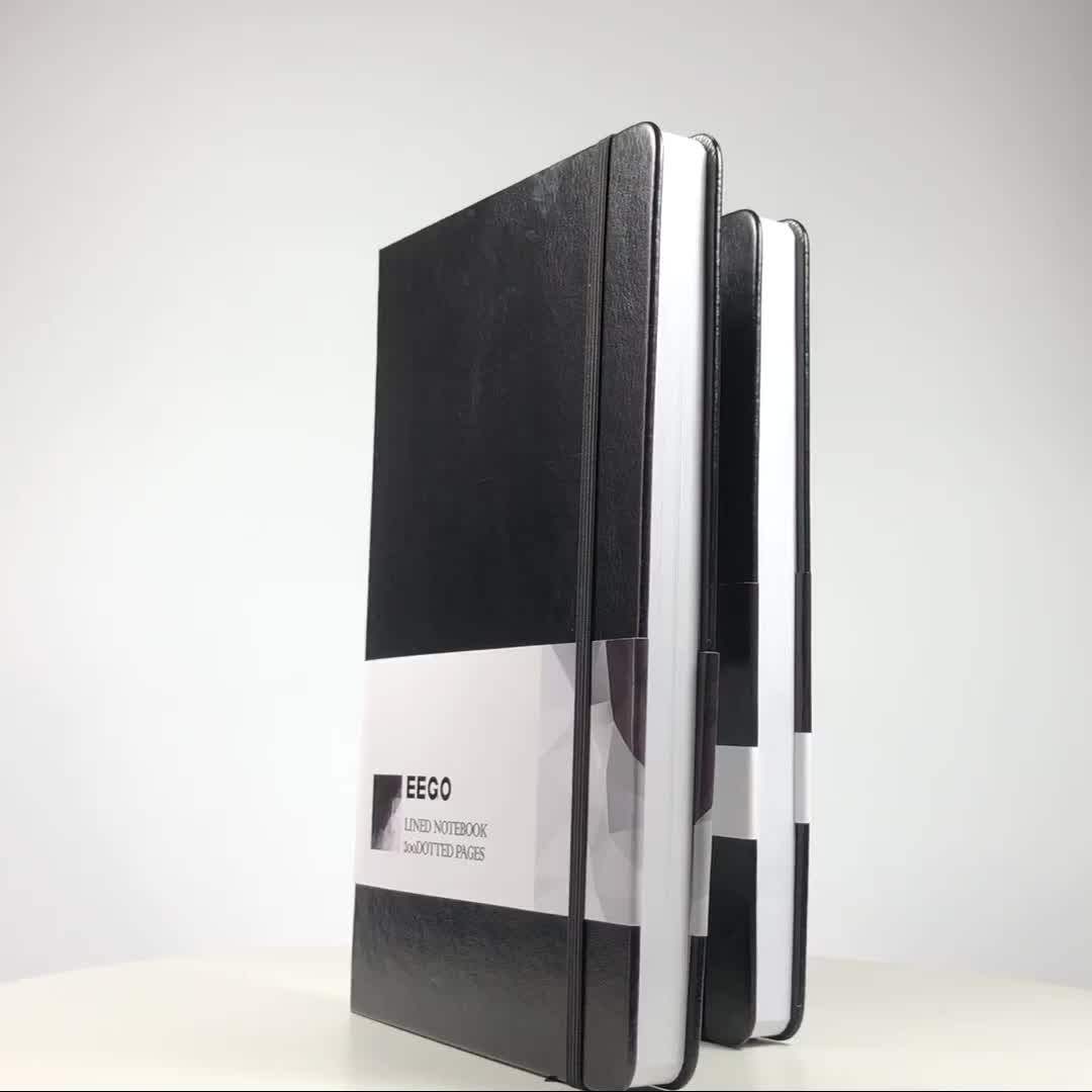 Customized 2019 Leather Diary Notebooks Doted Bullet Journal A5 Size