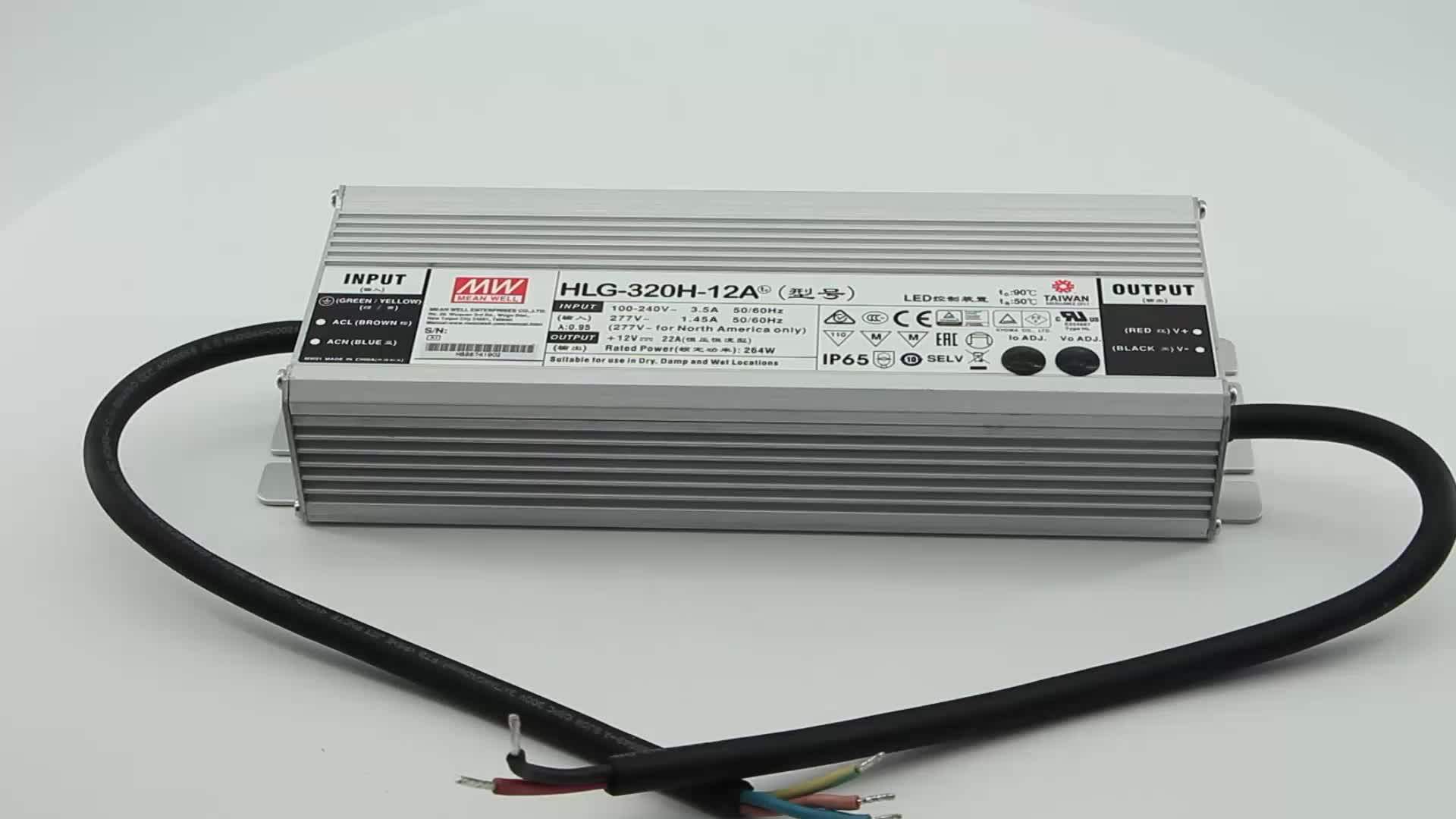 Meanwell 320w 12v Power Supply Hl320h12a Ip65 Waterproof Led Driver