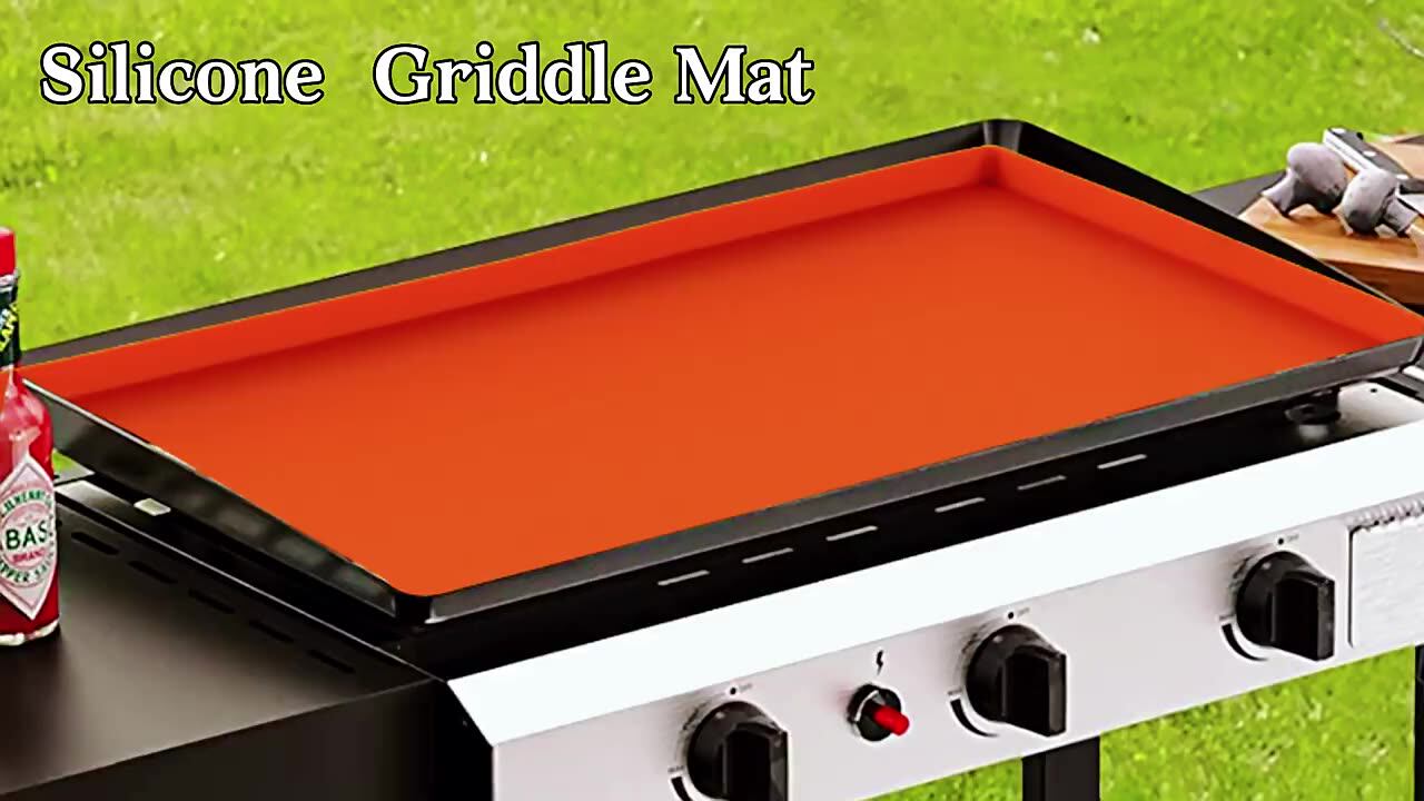 17/22 /28/36 Inch Silicone Bbq Grill Mat Griddle Mat Silicone