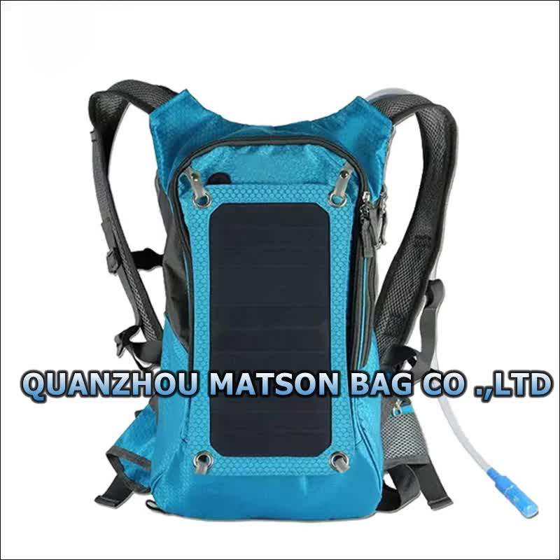 Waterproof Laptop Backpack Carry Solar Panel Bag With Usb Charging