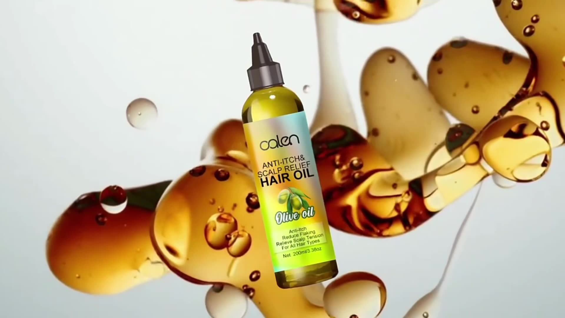 Custom Logo Olive Oil Hair Scalp Oil Organic Natural Scalp Massage Oil