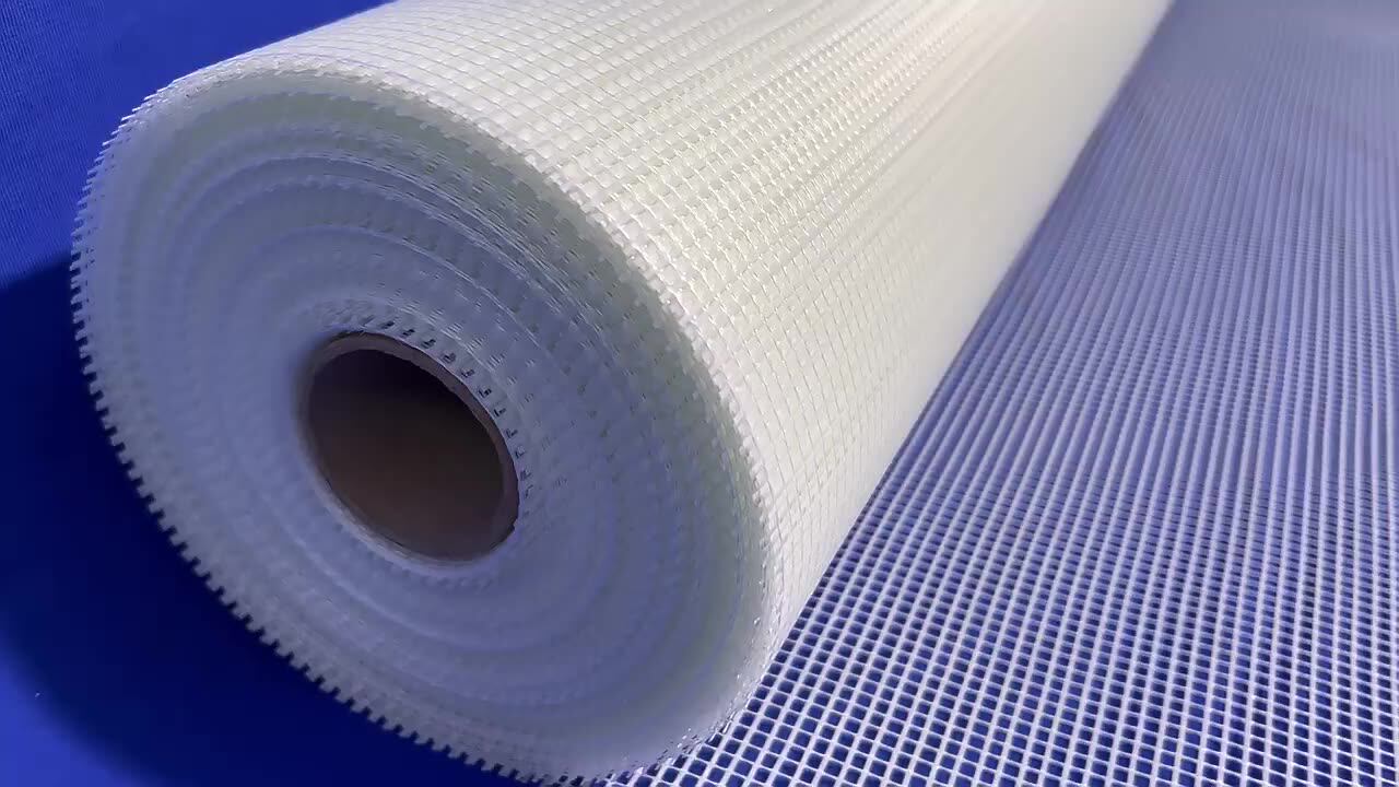 China Manufacturers Make High Quality Fiberglass Mesh Fabric Fireproof Cloth Net Roll Alkali