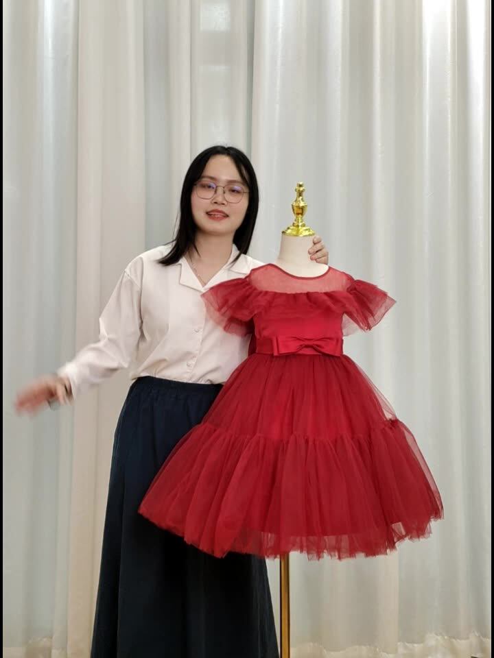 MQATZ Wholesale Little Girls Pageant Dresses Fancy Girl Party