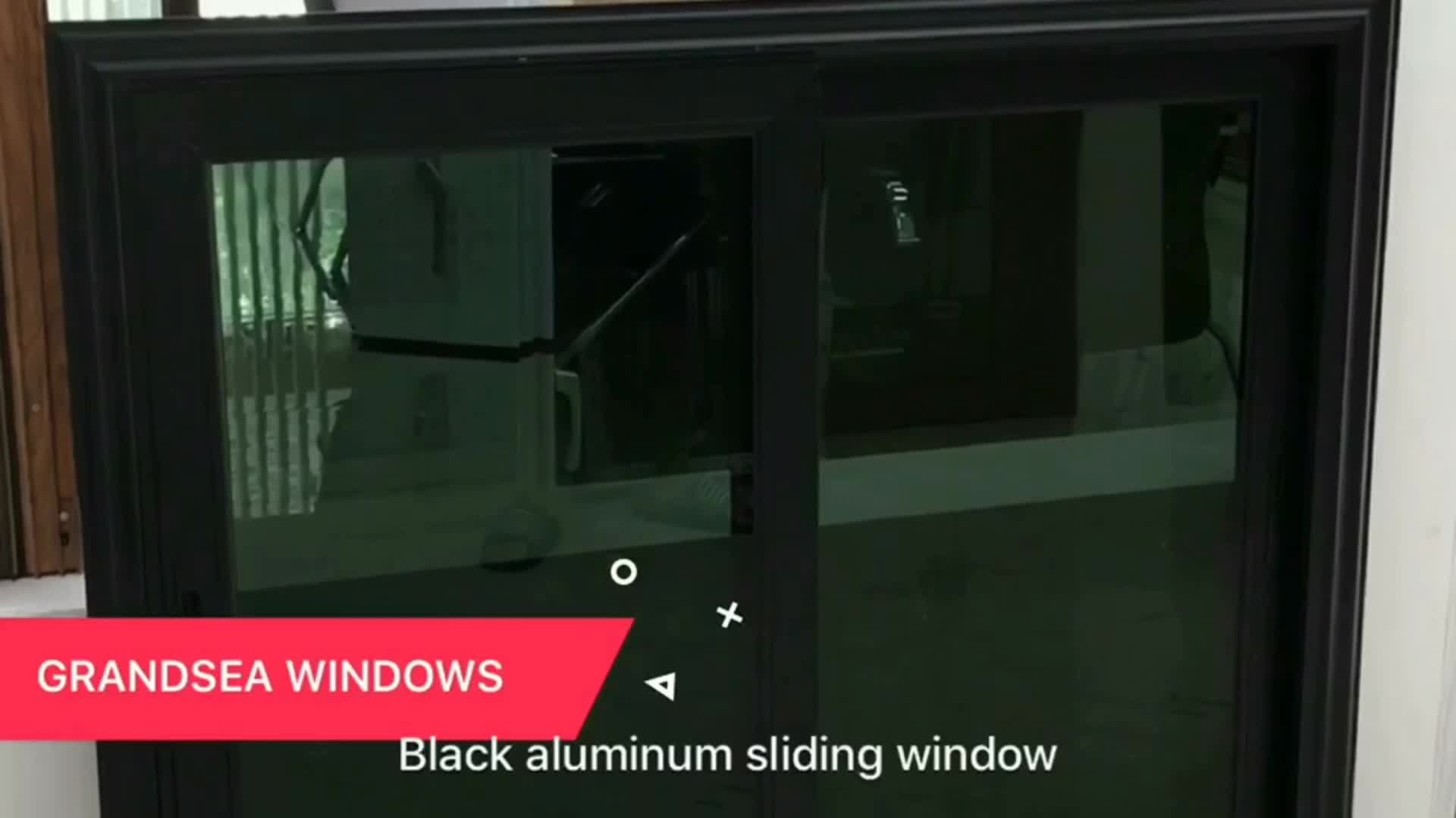 Modern House Tempered Glass Decorative Bathroom Sliding Windows